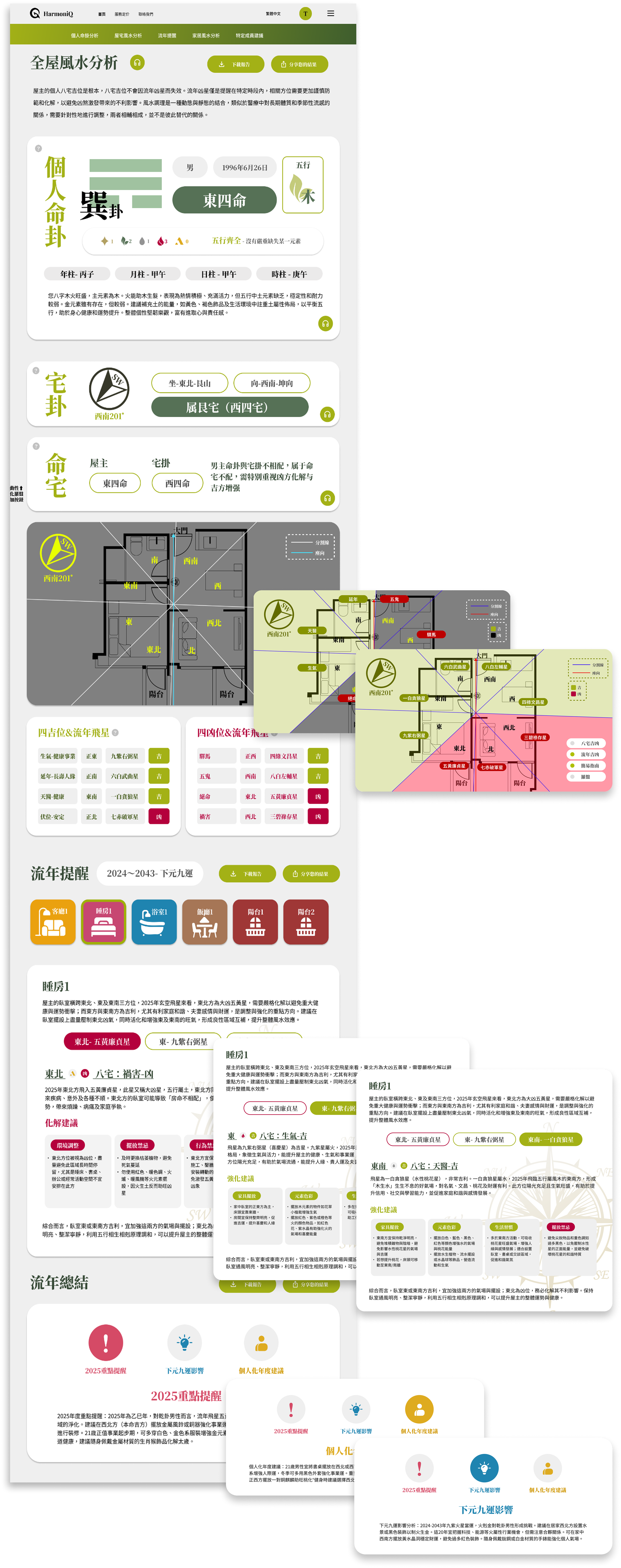风水测算报告预览